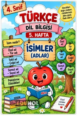 📚🍎 4. SINIF TÜRKÇE | 5. HAFTA – İSİMLER (ADLAR)