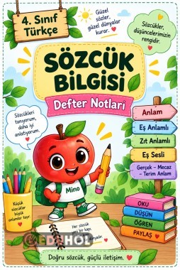 📚 4. Sınıf Türkçe – Sözcük Bilgisi