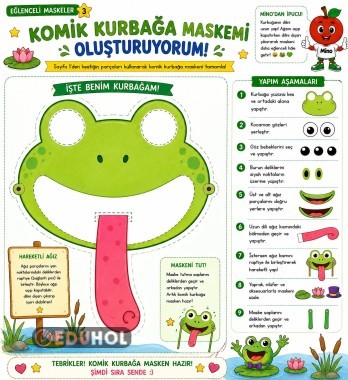 🐸🎭 Eğlenceli Maskeler – 2 | Komik Kurbağa Maskemi Oluşturuyorum! 🌿💚