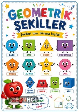 🔵🟩🔺 Geometrik Şekiller – Şekilleri Tanı, Dünyayı Keşfet! 🌟📐