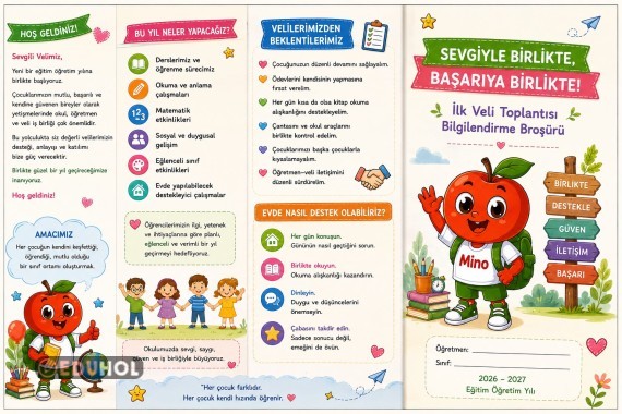 🍎 İlk Veli Toplantısı Bilgilendirme Broşürü 🍎