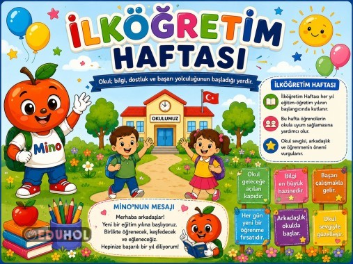 🍎 İlköğretim Haftası Panomuz Hazır! 📚✨
