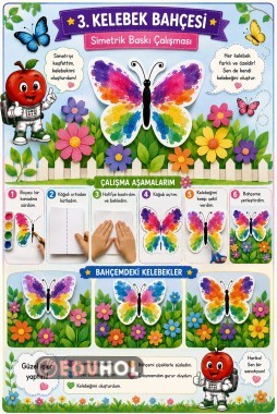 Kelebek Bahçesi: Simetrik Baskı Çalışması 🎨