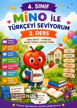 📚 Mino ile Türkçeyi Seviyorum – 4. Sınıf | 2. Ders Yayında! 🍎