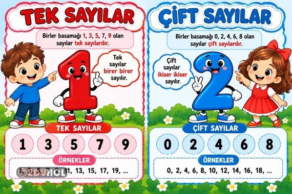 🔢✨ TEK VE ÇİFT SAYILARI ÖĞRENİYORUZ! Poster