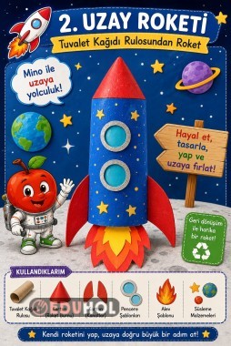 🚀🌌 Uzay Roketi Etkinliği – Keşfediyorum 🪐✨