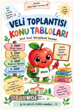 🌸 Veli Toplantısı Konu Tabloları – 2026-2027 Eğitim Öğretim Yılı