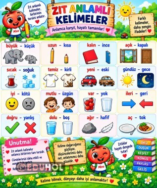 📚 Zıt Anlamlı Kelimeler