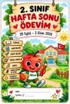 🍎📚 2. Sınıf Hafta Sonu Ödev ve Etkinlikleri