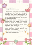 Ülkesine dönen öğrencimize mektup