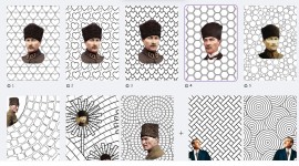 ATATÜRK RESİMLİ MANDALA