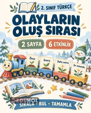 TÜRKÇE - DİL BİLGİSİ - OLAYLARIN OLUŞ SIRASI