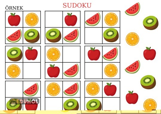 Meyveler sudoku