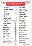 2.sınıf zıt anlamlı kelimeler tablosu