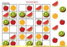 Meyveler sudoku