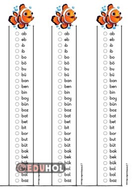 B sesi 2li 3lü heceler