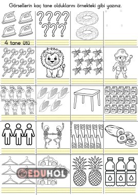 S KAÇ TANE GÖRSEL DİKTE  ETKİNLİĞİ