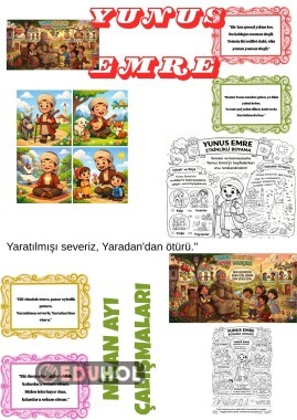 DİLİMİZİN ZENGİNLİKLERİ NİSAN AYI PANO GÖRSELLERİ VE ETKİNLİKLER