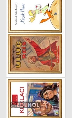 klasik eser kitap kapakları pano için