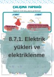 8.7.1. Elektrik yükleri ve elektriklenme LGS çalışma kağıdı