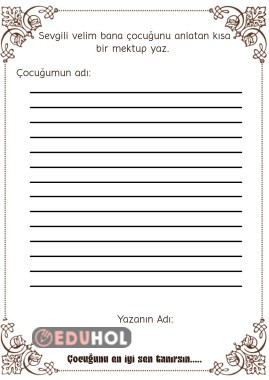 Öğretmene Mektup
