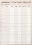 Aralık Ayı Kitap Takip Çizelgesi