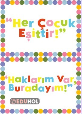 Dünya Çocuk Hakları Günü Pankartları