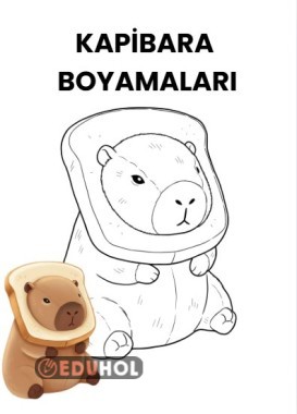 KAPİBARA BOYAMA SAYFALARI