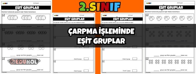 2.Sınıf Çarpma İşlemi-Eşit Gruplar