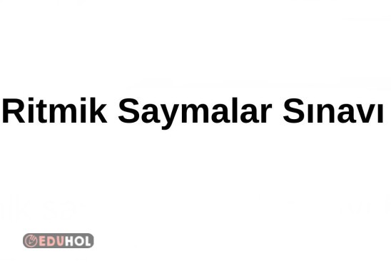 3. SINIF RİTMİK SAYMALAR SINAVI