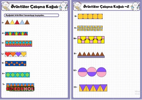3.Sınıf Örüntüler Çalışma