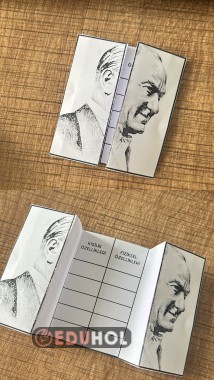 Atatürk Fiziksel-Kişisel Özellikleri Katlama Şablonu