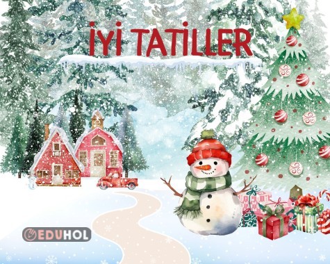 İyi Tatiller Dijital Arkaplan