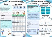 4.Sınıf 6.hafta Değerlendirme Etkinliği