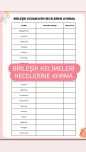 Birleşik Kelimeleri Hecelerine Ayırma