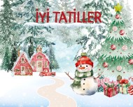 İyi Tatiller Dijital Arkaplan