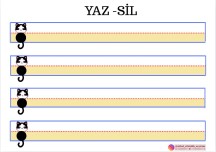 YAZ-SİL  ( 3 ÇİZGİ 2 ARALIK )