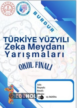 1. Sınıf Okul Finali Cevap Anahtarı