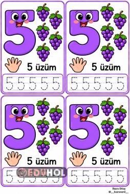 5 SAYISI GÜZEL YAZI DEFTERE YAPIŞTIRMA (4 KİŞİLİK)