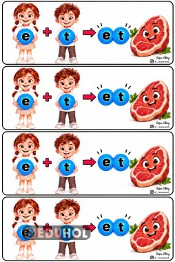 et KELİMESİ DEFTERE YAPIŞTIRMA (4 KİŞİLİK)