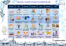 ARALIK AYI KİTAP OKUMA PROGRAMI