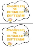 Atasözleri ve Deyimler Defteri Kapağı