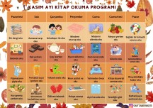 Kasım Ayı Kitap Okuma Programı