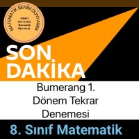 8.SINIF GÜNAY YAYINLARI 1.DÖNEM TEKRAR DENEMESİ