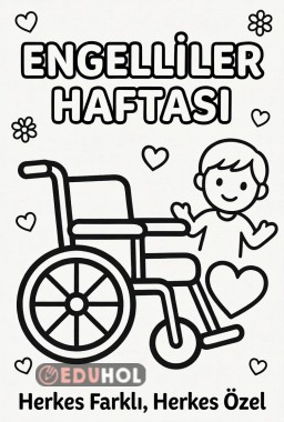 Engelliler haftası boyama sayfası