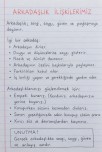 Arkadaşlık ilişkilerimiz ders notu