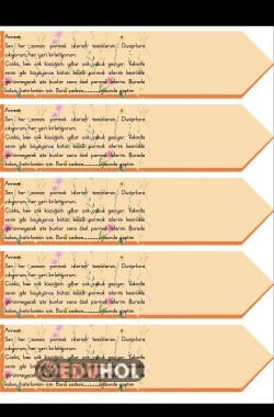 Anneler günü için kitap ayracı isteyenler izlerle birlikte Laminasyon yapabilir