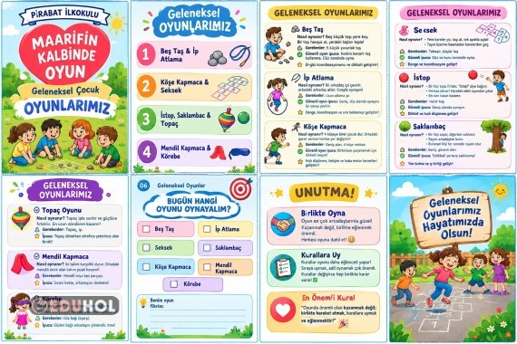 Maarifin Kalbinde Oyun Geleneksel Oyunlar Mini Kitapçık