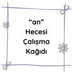 an hecesi çalışma kağıdı 1.sınıf