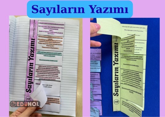 Sayıların Yazımı Defter ya da Pano Erkinliği
